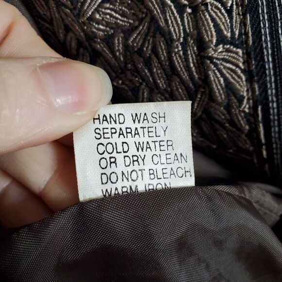 Silk Box Asian Petal Jacket Size 2 Full Zip Silk Blend Brown Form Fit Womens - Picture 12 of 12